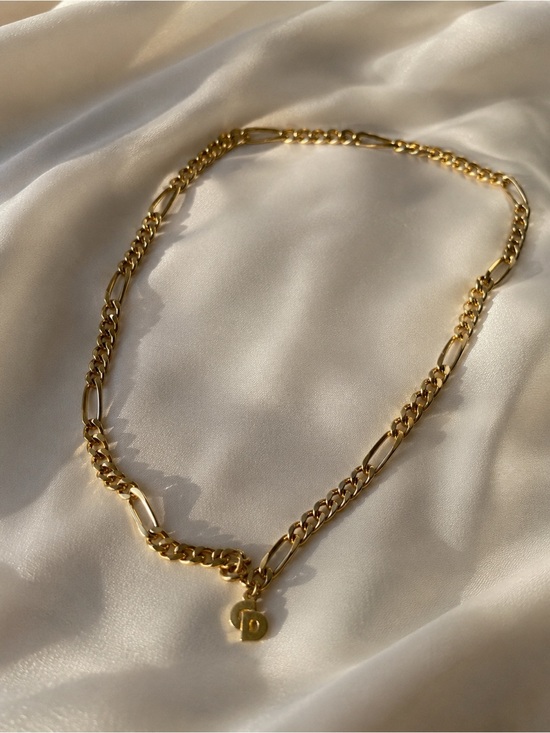 Dior Jewelry - Authentic Christian Dior Vintage Gold Plated Figaro Chain Necklace
